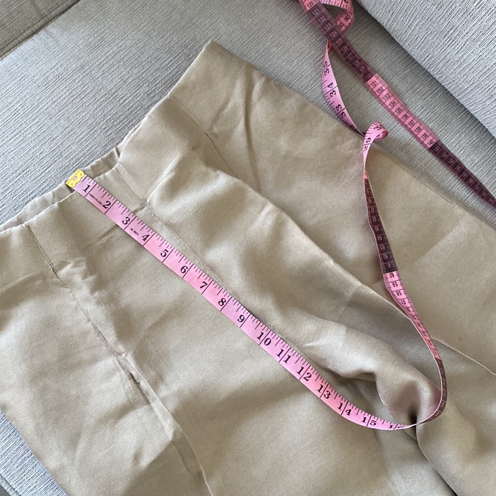Custom Made Linen Work Pants - Picture 3 of 4